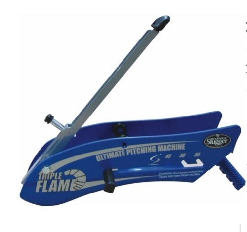 Louisville Slugger Triple Flame Pitching Machine, E-Comm Return - Lot 36