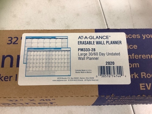 Erasable Wall Planner, Appears New - Lot 84