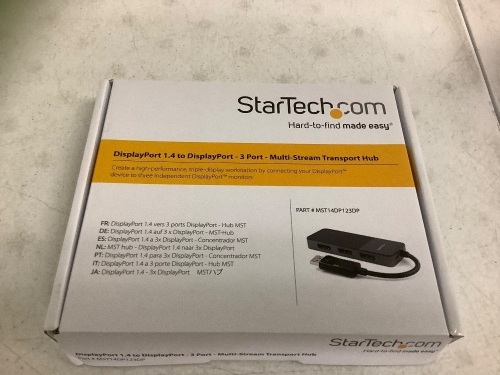 StarTech.com Multi-Stream Transport Hub, E-Commerce Return - Lot 133
