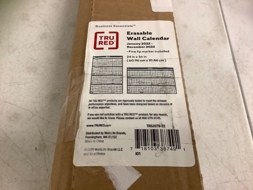 2022 Erasable Wall Calendar, Appears New - Lot 134