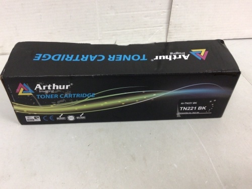 Arthur Imaging Toner Cartridge, TN221 BK, E-Comm Return - Lot 157