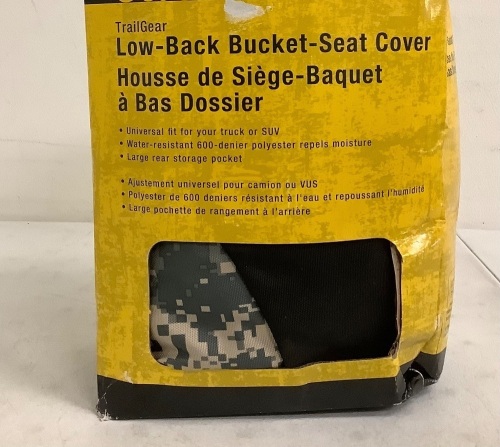 Trail Gear Low Back Bucket Seat Cover, E-Commerce Return - Lot 213