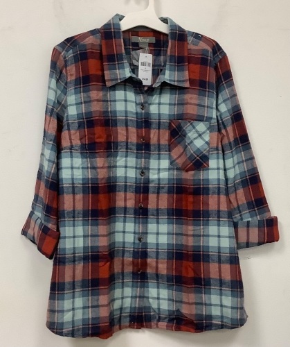 Natural Reflections Womens Flannel Shirt, XL, Appears New - Lot 316