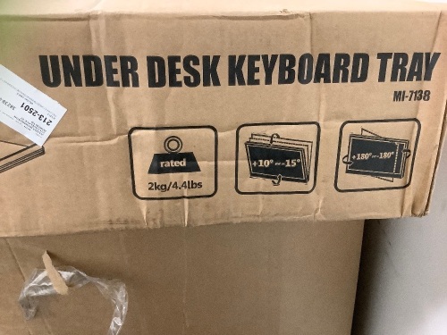 Under Desk Keyboard Tray, Appears New - Lot 349