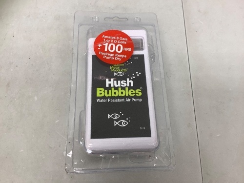 Hush Bubbles Water Resistant Air Pump, E-Comm Return - Lot 360