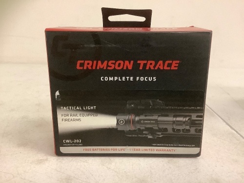 Crimson Trace Tactical Rail Light, Works, Appears New - Lot 409