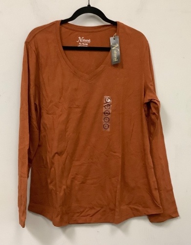 Natural Reflections Womens Long Sleeve Shirt, XL, Appears New - Lot 442