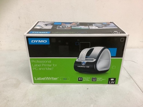 Dymo Label Printer, Untested, E-Commerce Return - Lot 455
