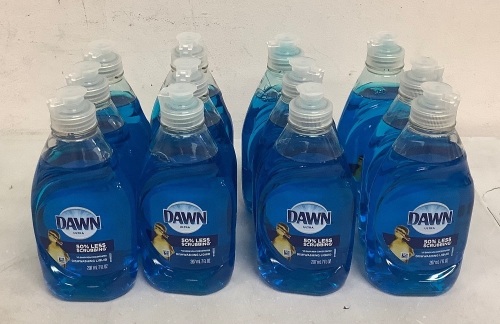 Lot of (12) 7ox Bottles of Dawn Dish Soap, Appears New - Lot 465