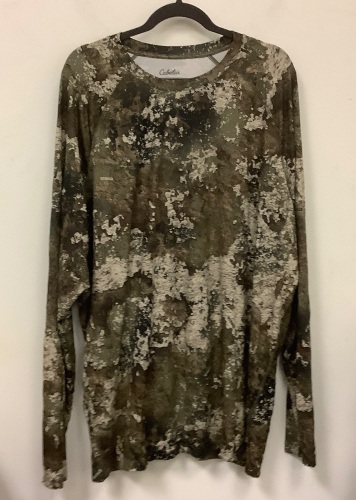 Mens Camo Long Sleeve Shirt, 2XL, Appears New - Lot 518