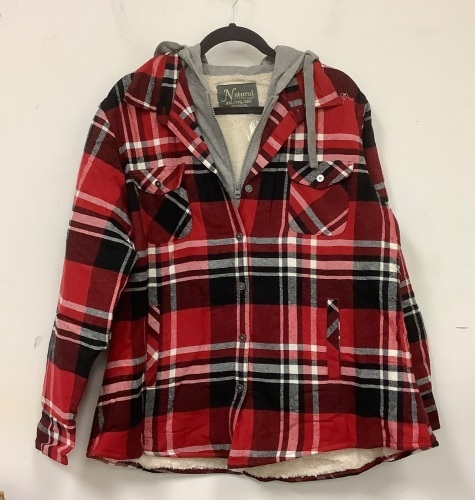 Natural Reflections Womens Sherpa Lined Flannel Jacket, XXL, E-Commerce Return - Lot 577