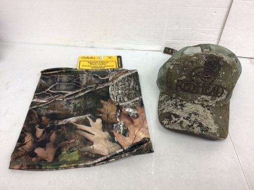 Fleece Gaiter and RedHead Hat, Appears New - Lot 608