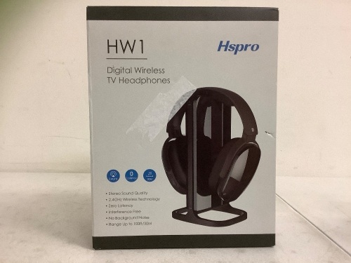 Hspro Digital Wireless TV Headphones, Untested, Missing Cord, E-Commerce Return - Lot 642