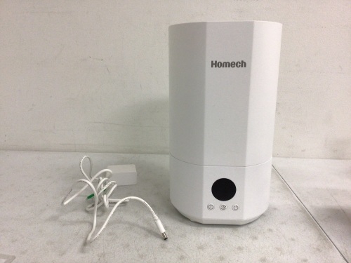 Homech Top Fill Ultrasonic Cool Mist Humidifier, Powers Up, Appears New - Lot 794