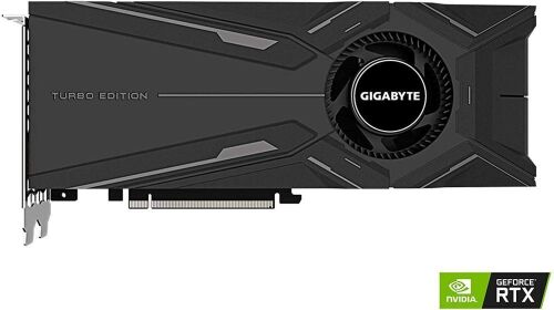 GIGABYTE GeForce RTX 2080 Ti Turbo OC 11G Graphics Card, Turbo Style Fan, 11GB 352-Bit GDDR6, GV-N208TTURBO OC-11GC REV2.0 - Lot 19