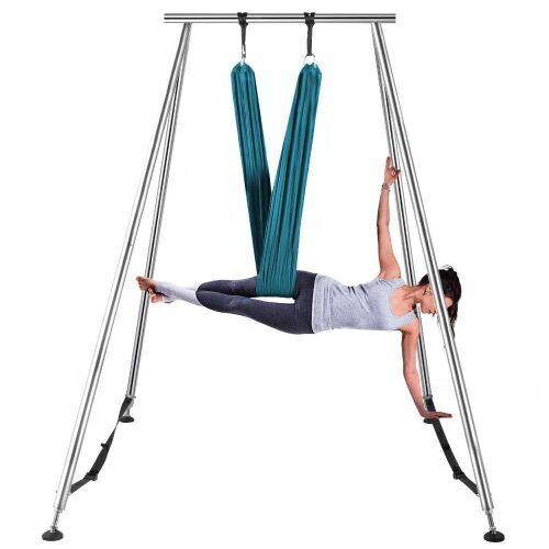 VEVOR Yoga Sling Inversion Swing Stand with 236in Aerial Silk Sling - Lot 60