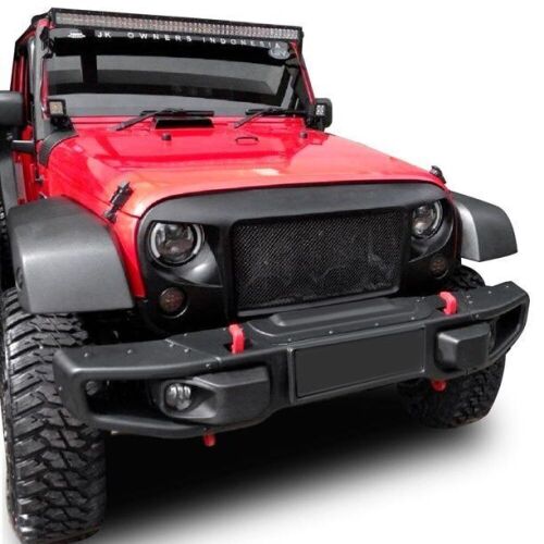 VEVOR 10th Anniversary Style Metal Front Bumper Kit For 2007-2018 Jeep JK Wrangler Rubicon - Lot 77