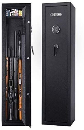 REYLEO Quick Access 7-Gun Storage Safe with Removeable Handgun Rack and Adjustable Shelf - Lot 81