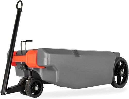 Camco Rhino RV Heavy Duty 36 Gallon Portable Waste Holding Tank, Steerable with 4 Wheels, Complete Kit with Hoses and Accessories  - Lot 175