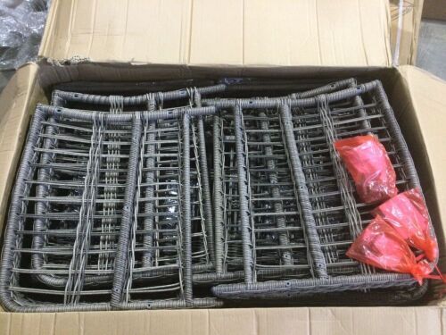 Grey Wicker Patio Set  - Lot 199