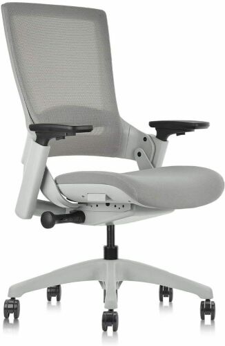 Ergonomic High Swivel Executive Chair with Adjustable Arm Rest and Mesh Back - Lot 261