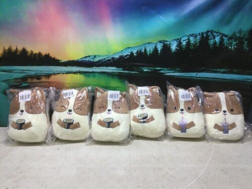 Lot of (4) Corgi Sushi Squishmallow & (2) Corgi Boba Squishmallow - Lot 279
