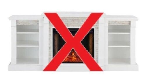 SEI Furniture Bookcases for Electric Fireplace - Bookcases ONLY - Lot 283