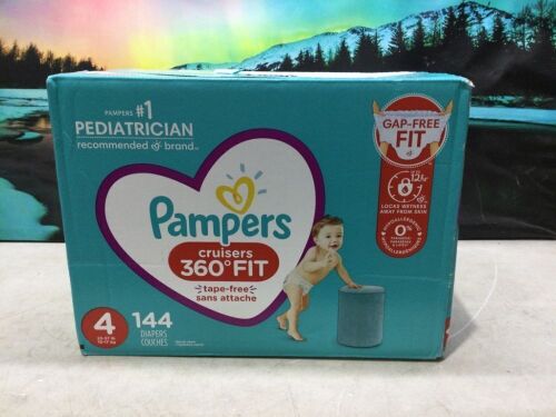 Pampers Cruisers 360 Fit Tape Free Baby Diapers, Size 4, 144 ct - Lot 356