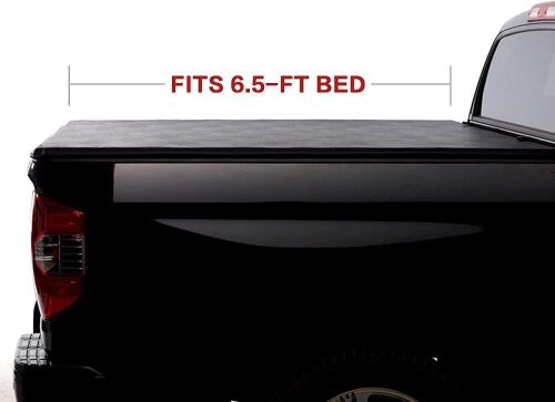 North Mountain Soft Roll Up Tonneau Cover, Compatible with Silverado/Sierra 07-13 1500 07-14 2500/3500 HD New Body Pickup 6.5ft Fleetside Bed - Lot 371