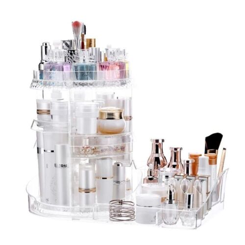360 Rotating Plastic Makeup Organizer  - Lot 427