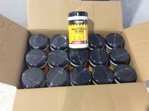 Case of (15) Firm Grip Pro Cleaning Disposable Hand Sanitizing Wipes - Lot 490