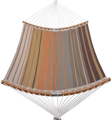 Patio Watcher 11 FT Quick Dry Hammock Folding Curved Bamboo Spreader Bar  - Lot 509