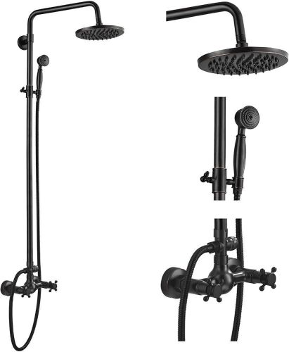 Oil Rubbed Bronze 8" Rain Shower Head Faucet Set  - Lot 517