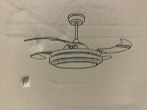 Southerns Lighting Invisible Ceiling Fan with Retractable Blades - Missing Hardware - Lot 521