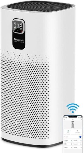 Proscenic A9 Air Purifier for Home Large Room with H13 HEPA Filter, Up to 2,904 Sq Ft per Hour, WiFi Connected, 25db Quiet Filtration System - Lot 530