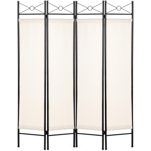 4-Panel Folding Privacy Screen Room Divider Decoration Accent, 6ft  - Lot 578