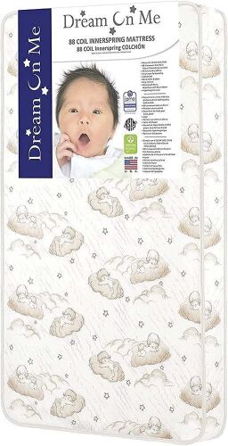 Dream On Me Twilight 5” 80 Coil Inner Spring Crib and Toddler Mattress - Lot 600