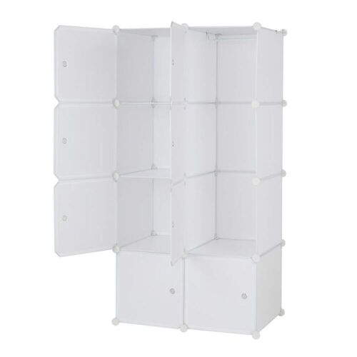 8-Cube DIY Modular Cubby Shelving Storage Organizer, 14" x 18"  - Lot 620