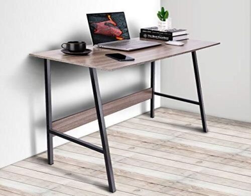 Viewee Laptop Study Table 39" Computer Writing Desk, Trapezoidal Structure Modern - Lot 633