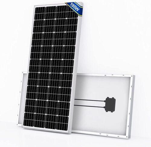 ECO-Worthy 195 Watt 12 Volt Monocrystalline Solar Panel Module - Lot 648