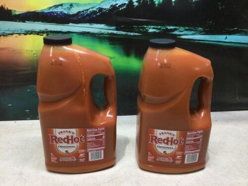 Lot of (2) Franks RedHot Original Cayenne Pepper Hot Sauce, 1 Gallon  - Lot 651
