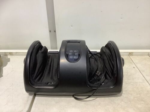 Reflexology Shiatsu Foot Massager w/ High-Intensity Rollers, Remote Control - Lot 661