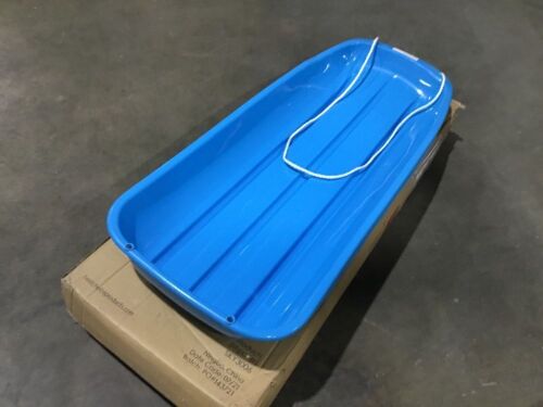48in Kids Toboggan Snow Sled Board w/ Pull Rope, Curved Edges  - Lot 765