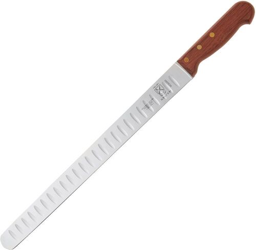 Mercer Culinary Praxis Granton Edge Slicer with Rosewood Handle, 14 Inch - Lot 791