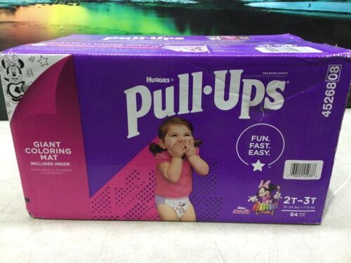 Huggies Pull Ups with Giant Coloring Mat, Size 2T-3T, 94 ct  - Lot 793