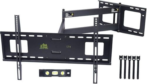 FORGING MOUNT Long Extension TV Mount Full Motion Wall Bracket with 42 inch Long Arm Articulating TV Wall Mount for 37 to 80 Inch Flat/Curve TVs, VESA 600x400mm Compatible, Holds up to 95 lbs - Lot 884