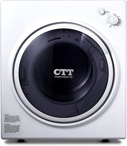 CTT 13 Lbs. 3.5Cu.ft 1500W 110-120V Electric Mini Portable Compact Laundry Tumble Clothes Dryer w/ Stainless Steel Tub - Lot 898