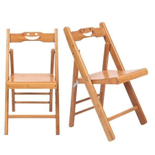 Bamboo Folding Chairs, Set of 2  - Lot 915
