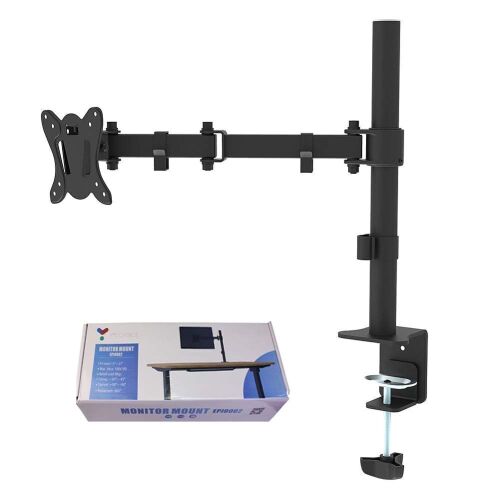 Lot of (4) Y's Choice Single Monitor Mounnt with C-Clamp and Bolt-Through Grommet Options - Lot 933