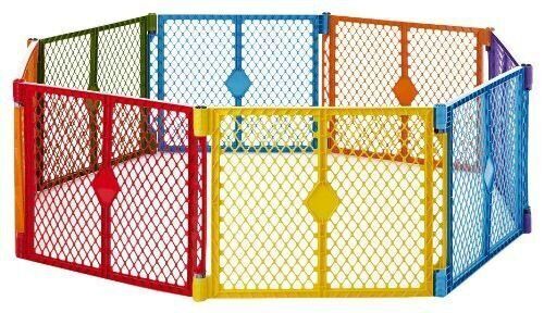 North States Superyard Colorplay 8 Panel Playard  - Lot 1107